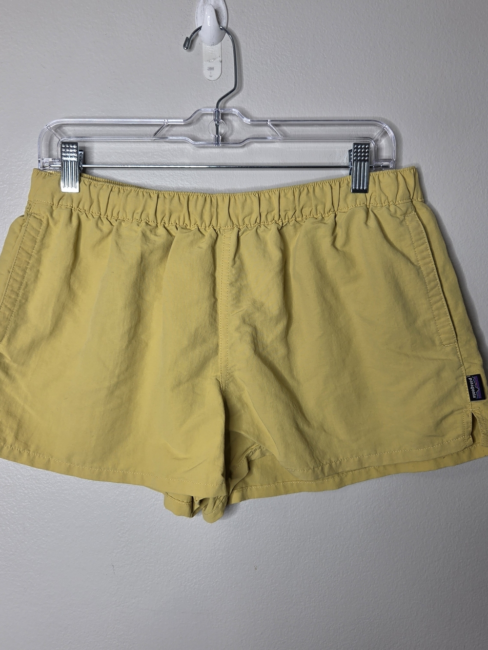 Patagonia Barely Baggies Yellow Shorts